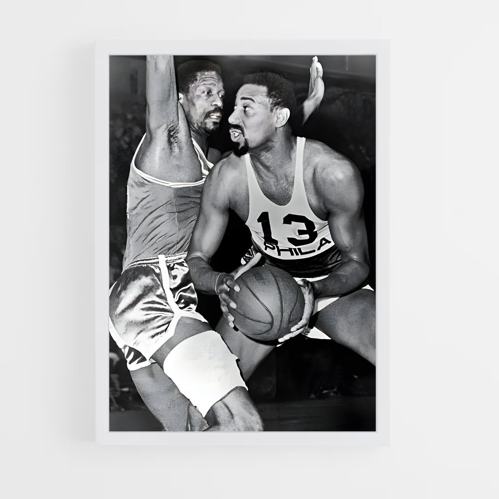 Poster Wilt chamberlain Nets – affiche Basketball (vue 3)